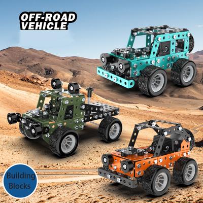 Stem Constructing Toys Ideal For Boys Age 8+Off-road Vehicle Series KidsMetal Building Learning-Focused Blocks