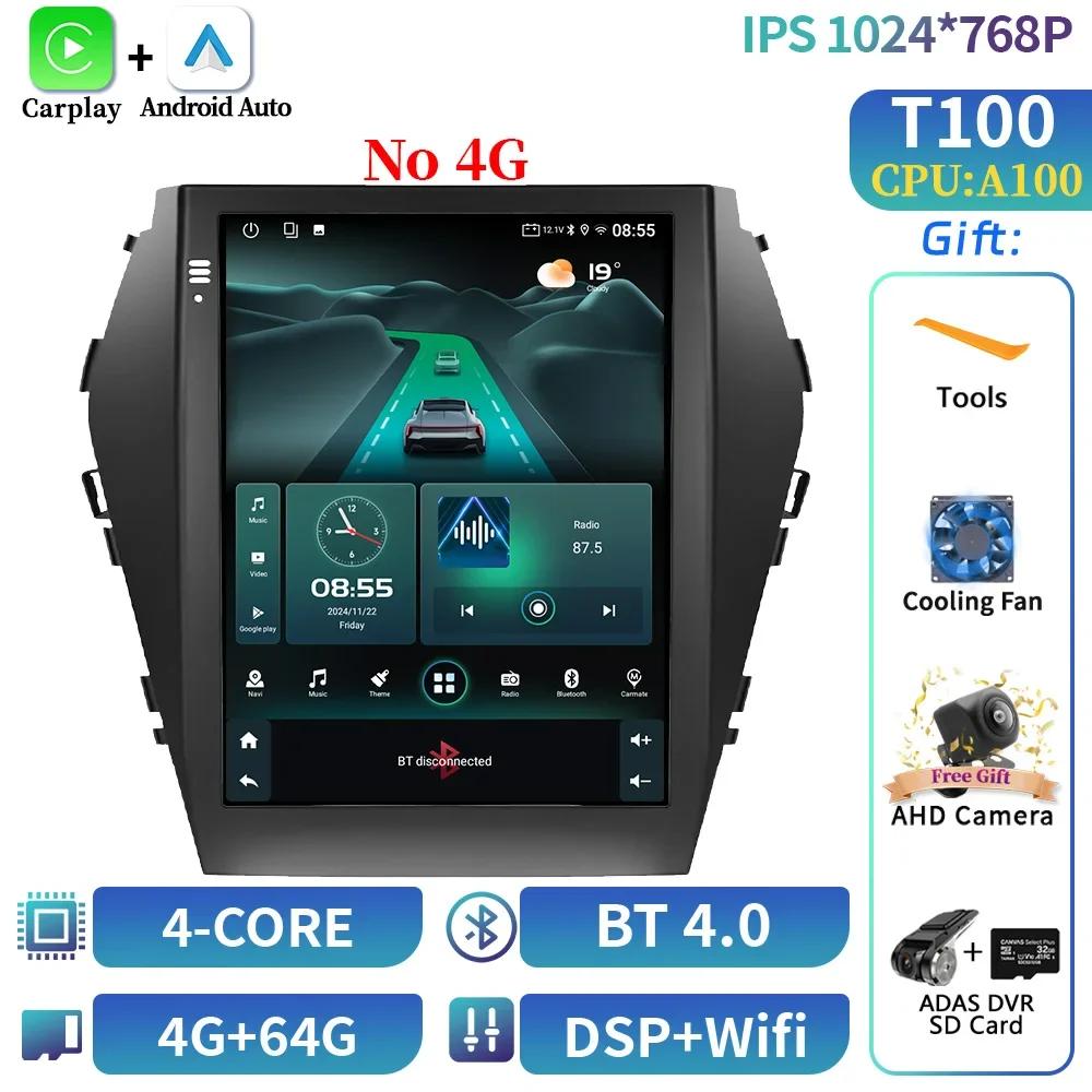 9.7"For Hyundai Santa Fe Ix45 2012-2018 Car Radio Multimedia Video Android 14 carplay Android auto Navigation CarPlay Monitor GP