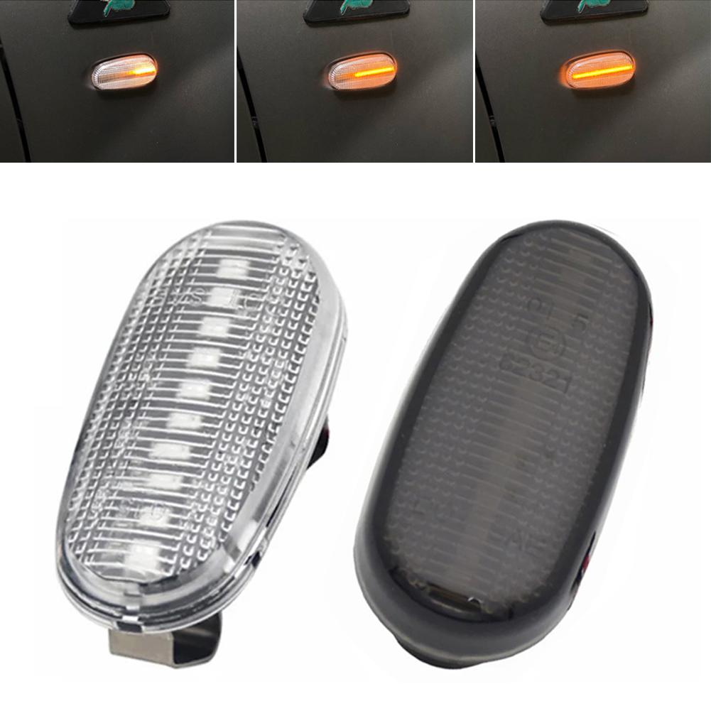 2Pcs Car Dynamic LED Side Marker Lights Arrow Turn Signal Flashing Blinker Lamp For Alfa Romeo Mito 955 147 GT 937 Fiat Bravo 2