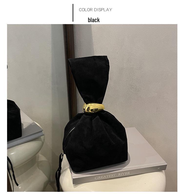 Niche Women's 2025 Trendy Autumn/Winter Retro High-End Bucket Bag