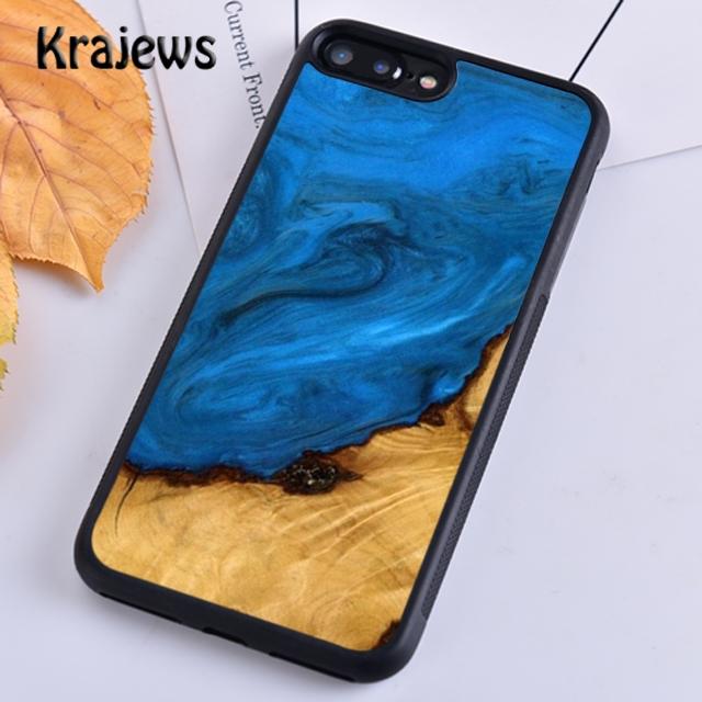 Traveler Protective Wood Resin For iPhone 17 Air 16 Phone Case Cover 15 14 Plus 12 13 Pro Max Coque