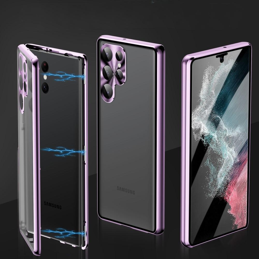 Samsung Galaxy S24 Ultra Case, Magnetic Dual Glass, Purple