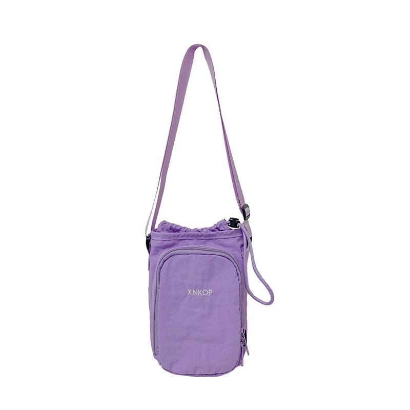 Niche messenger bag shoulder kettle bag water cup bag lightweight outdoor sports mobile phone bag going out portable small satchel tide