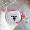 Soft Case for Apple Airpods 2 1 Earphone Cases With Hook Albania Albanians Flag For Airpod Pro 3 Pro2 Clear Protective Covers