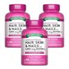 Truth Nature's Hair Skin Nail Biotin 5000mcg Softgels 165 Tablets 3 Pcs