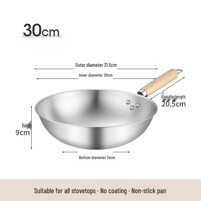Zijin Heshi Fine Iron Uncoated Flat Bottom Wok