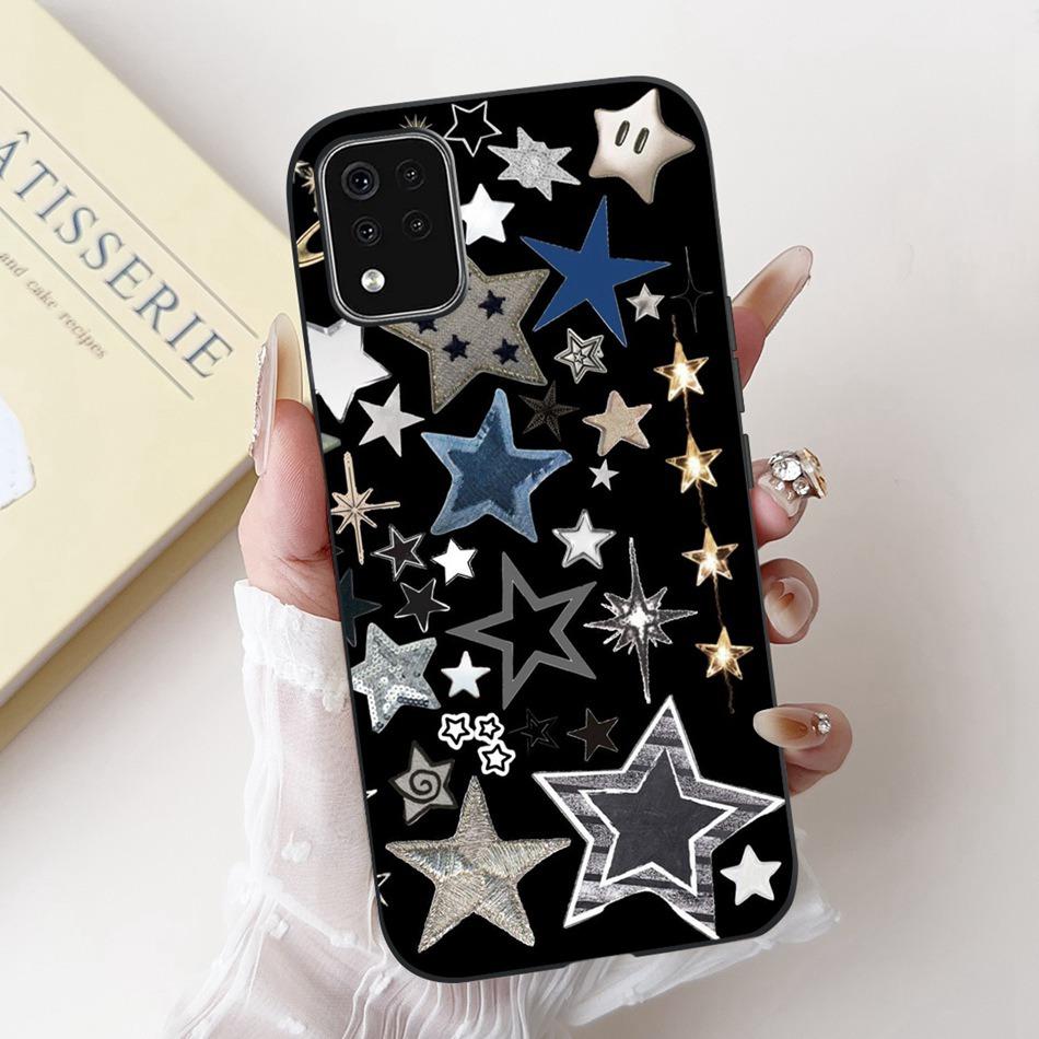 For LG K42 K52 K62 K62+ New Fashion Dusk Beach Painting Phone Case For LG K62 Plus K42 K52 (Brazil) Black Silicone Soft Case