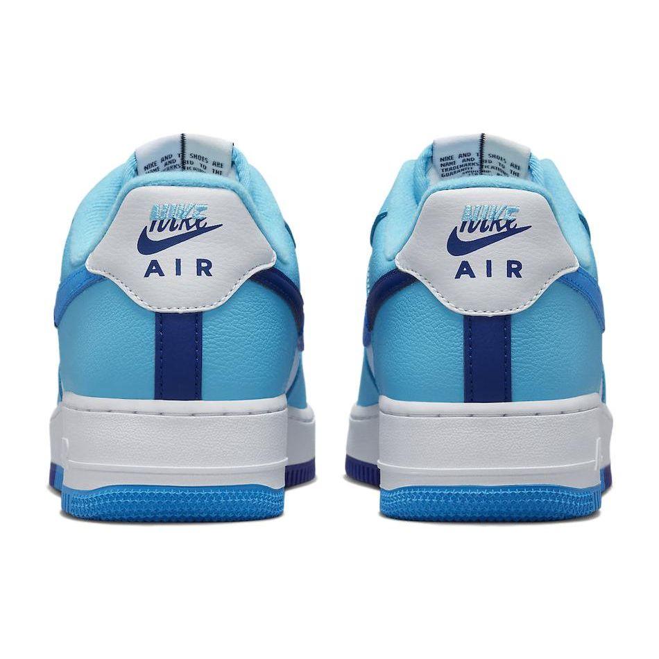 Nike Air Force 1 07 LV8 Split - Light Photo Blue Men Sneakers White Deep-Royal-Blue Baltic-Blue DZ2522-100