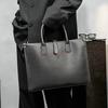 1pcs Retro horizontal leather men's bag, light business men's file bag, public document bag, leisure travel bag, computer bag