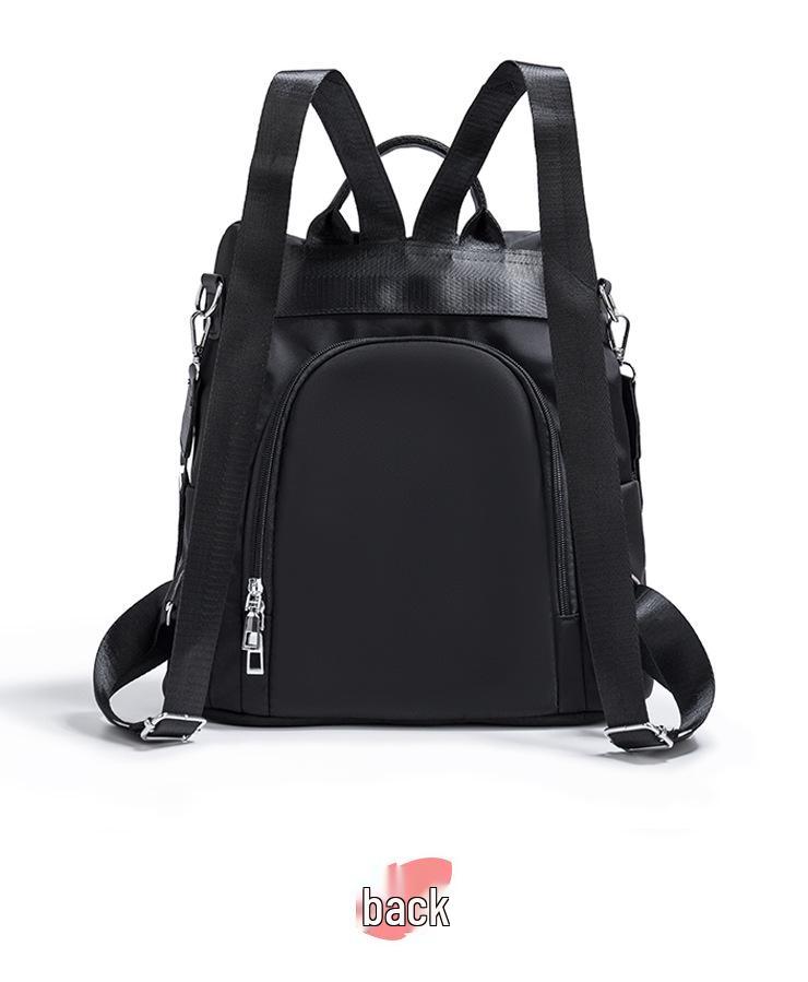 Women's Oxford Cloth Floral Embroidered Anti-Theft Travel Backpack - Lightweight, Fashionable Shoulder Bag for School and Casual Use