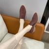 Retro Style Pointed Head Thick Heel Deep Mouth Single Shoes Femininity Comfortable Versatile Casual Women's Shoes Spring and Autumn New