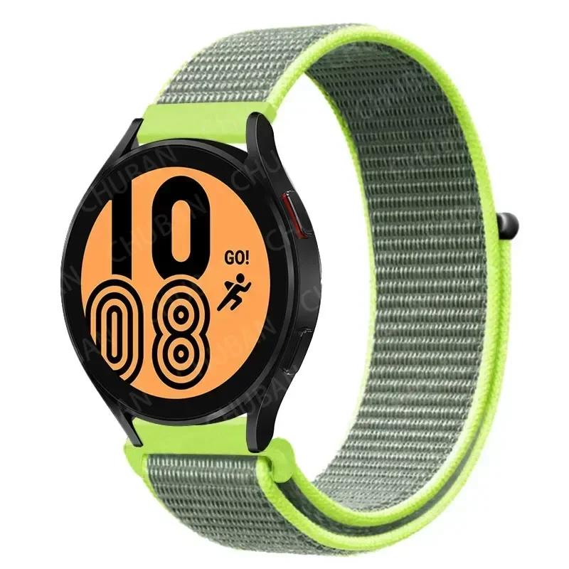 20mm/22mm Nylon Loop For Samsung Galaxy Watch 7/6/4/Classic/3/5/pro/Active 2 Sport Breathable Band Huawei Watch GT 4-3-2e Strap