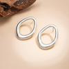 Fashion Exaggerated Irregular Geometric Hollowed-out Circle Spiral Flower Stud Earrings for Women Party Piercing Jewelry Gifts