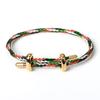 Simple Style DIY Bracelet With Clasp Fashion Stainless Steel Fastener Clasp Bracelet Adjustable Rope Bracelet
