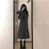 Original Quality Woolen Suit Skirt New Temperament Small Short Coat Women's Skirt Two-piece Set