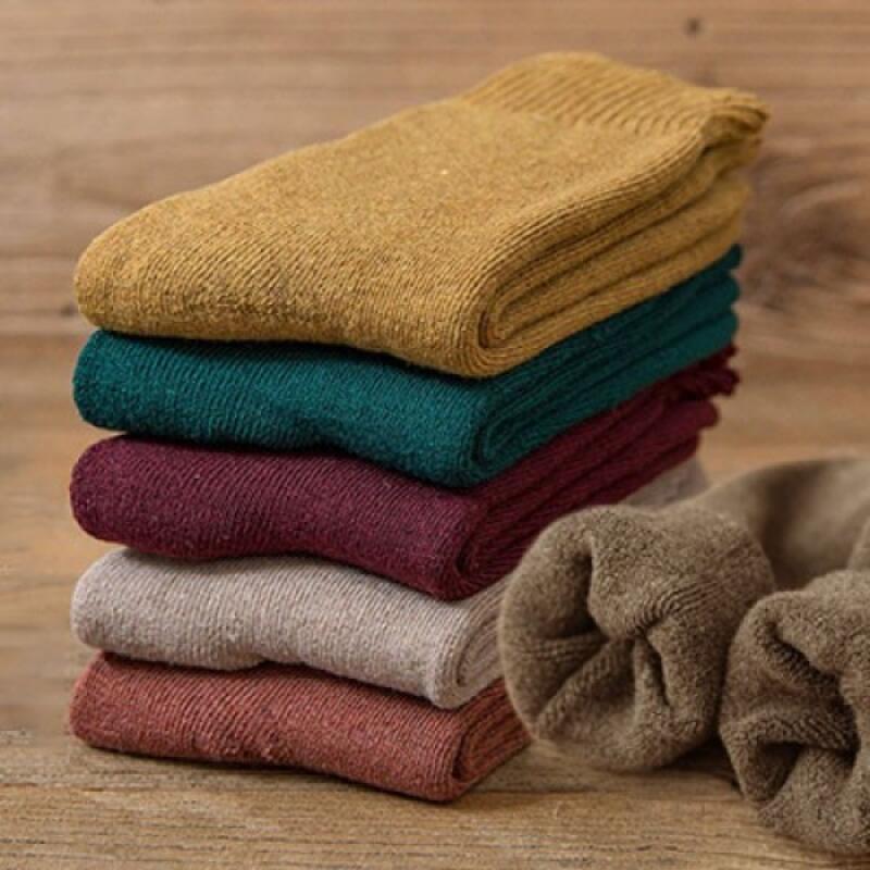 Upgolji Mood 10 Color Socks Ankle Mid-Calf Four Seasons Brick