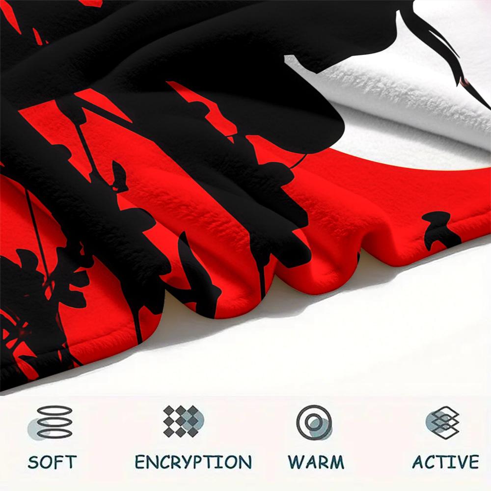 1PC Naruto Patterned Flannel Blanket Suitable For All Seasons For Home Decor Warmth And Comfort Gifts Holiday Present