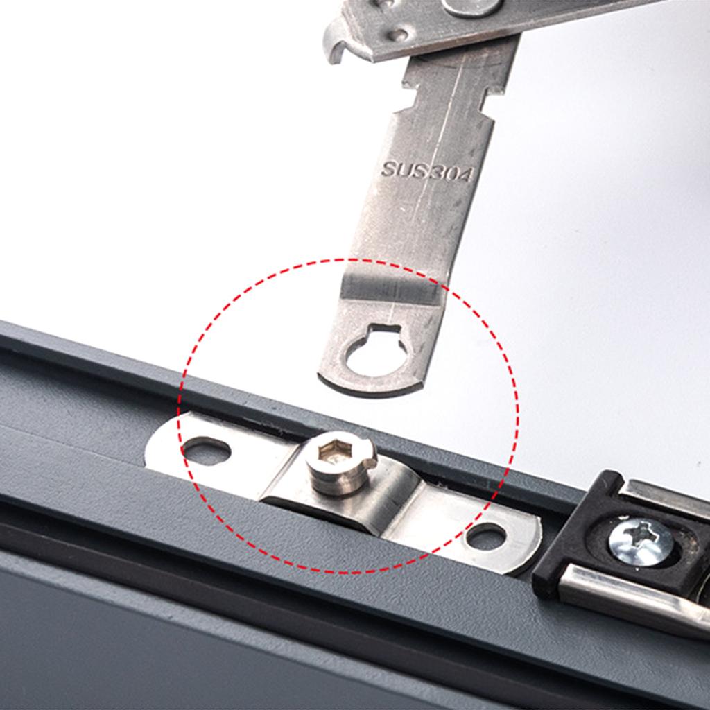 Convenient Metal Window Lock Versatile Stainless Steel Window Blocker Guard Secure & Simple Setups Protect Your Home