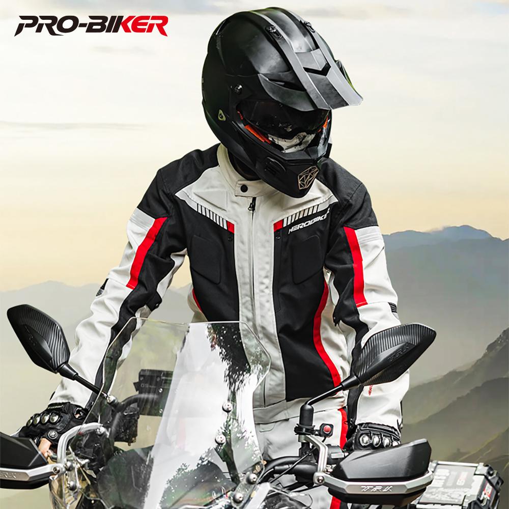 HEROBIKER Waterproof Motorcycle Jacket Man Racing Jacket Wearable Motorcycle Pants Moto Clothing With EVA Protection