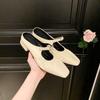 Fashion Women's Half Slippers Summer Outside Luxury Sandals Baotou Mary Zhen Thick Heel Buckle Muller Women's Shoes Slippers Women