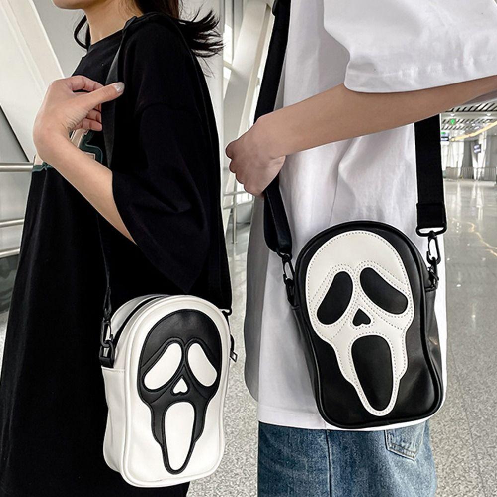 Korean Style Devil Ghost Shoulder Bag Small Bag Skull Crossbody Bag Casual   Travel
