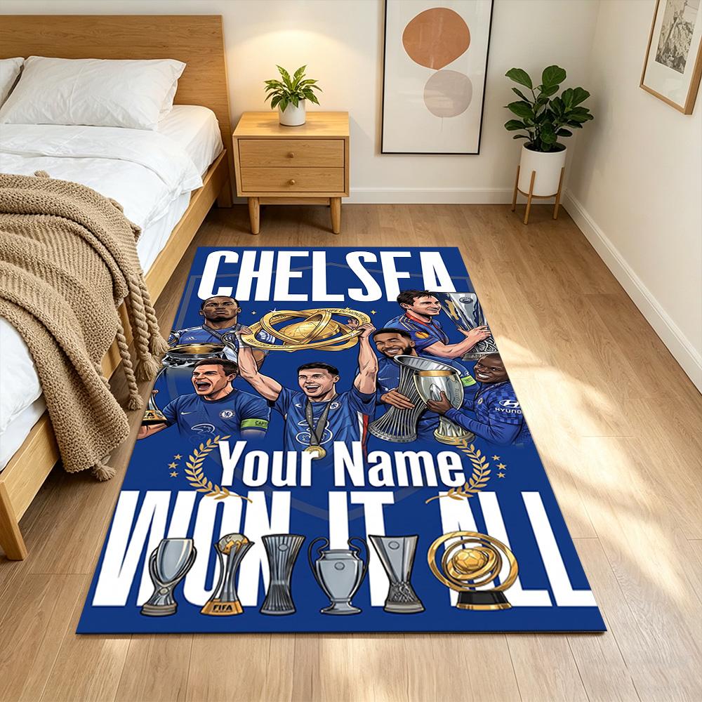 Chelsea Fc Football Player Customized Name Floor Mat Design for Study room Game Room Decorate room Dormitory Antislip Carpet Decorate Offices