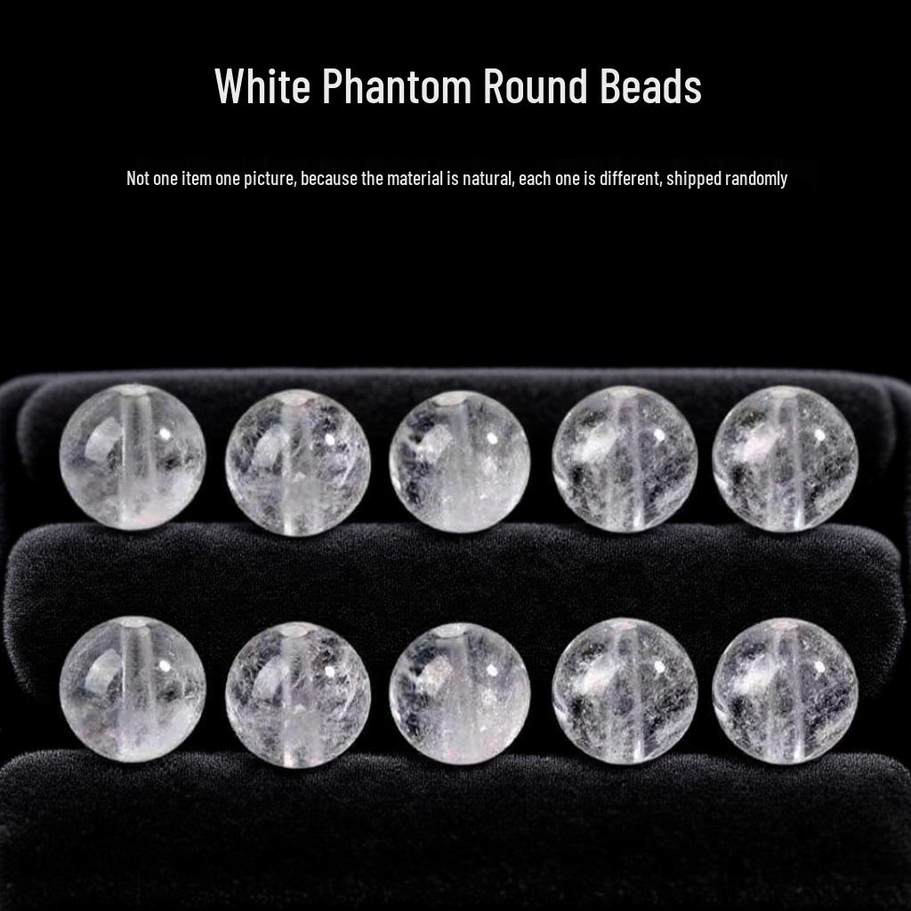 White Phantom Crystal Beads Bracelet - DIY Jewelry Accessories 8A White Phantom Crystal ~10mm, 1 Bead