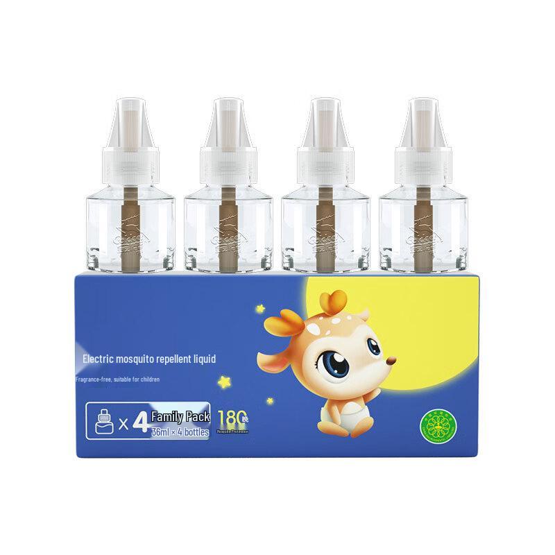 Yuyu Gongsang Electric Mosquito Repellent Liquid Refill 4-Pack CN plug (adapter included)