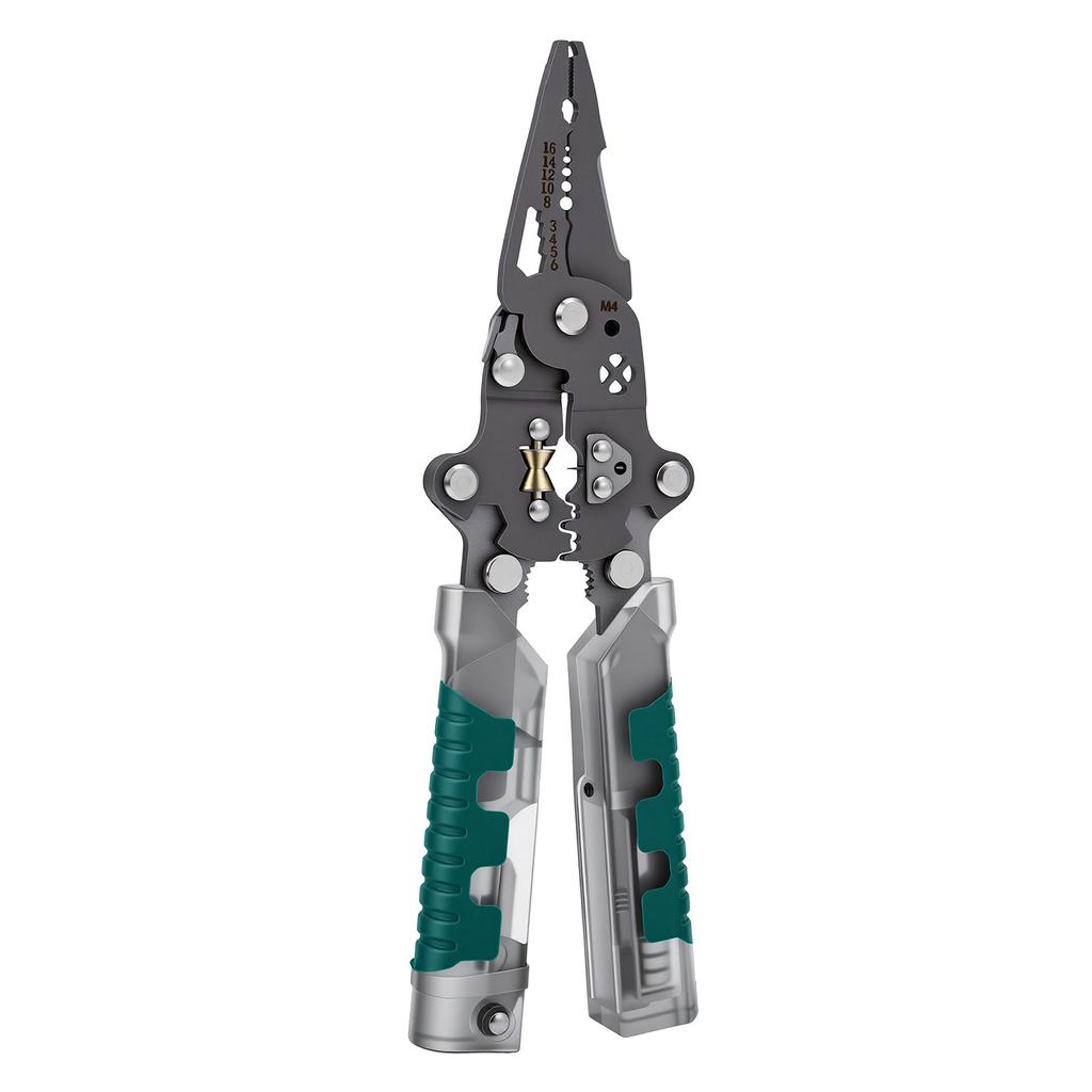 23 in 1 Foldable Multi Tool Pliers, Electrician Pliers with Voltage Testing, Wire Stripping, Wire Cutting, Screwdriver