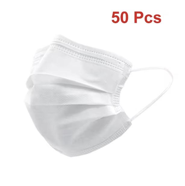 Masks 3-layer Mask Face Masks Melt Blown Cloth Disposable Anti-Dust Protective Masks Earloops Mouth Mask Black Mascarillas