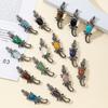 Creative Cartoon Crocodile Brooch With Alloy Inlay For Jewelry Making And Accessories