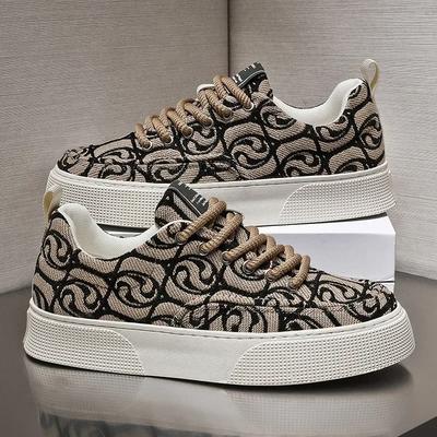 China-Chic Xiangyun Men's Board Shoes New Printed Embroidery Casual Soft Sole Fashion Sports Fashion Shoes for Men Sneakers