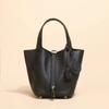 Leder-Togo-Tasche aus hochwertigem Rindsleder, neuwertiger Gemüsekorb, Damen-Beuteltasche, elegante Damen-Pendlertasche