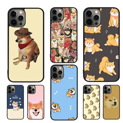 Shiba Inu Cute Cartoon Art Phone Case na iPhone'a 11 12 13 14 Pro Max mini XR XS SE 2020 6 7 8 Plus Samsung S21 S22 Coque Fundas