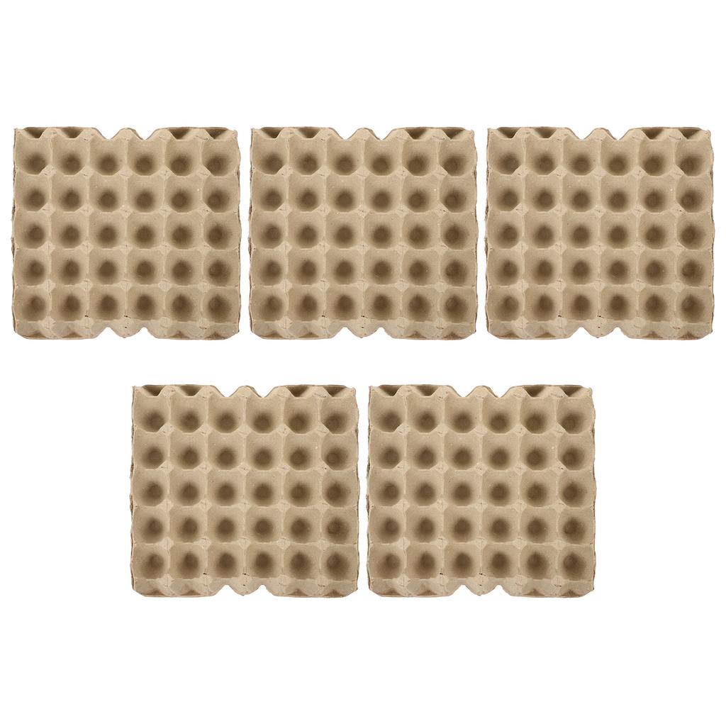 5 Pcs Egg Tray Reusable Protective Case Chicken Empty Carton Bulk Paper Pulp Cartons