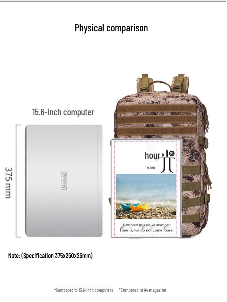 45L Camouflage Tactical Assault Backpack: Multifunctional Outdoor Camping & Hiking Rucksack