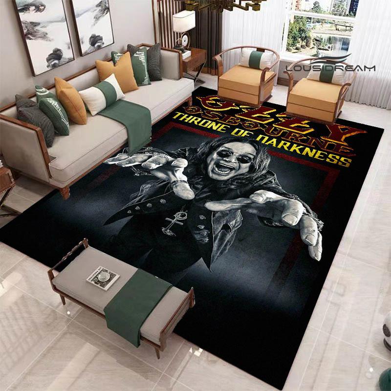 Ozzy osbourne printed carpet Living room bedroom non-slip carpets Yoga mat door mat Outdoor carpet kawaii rug birthday gift