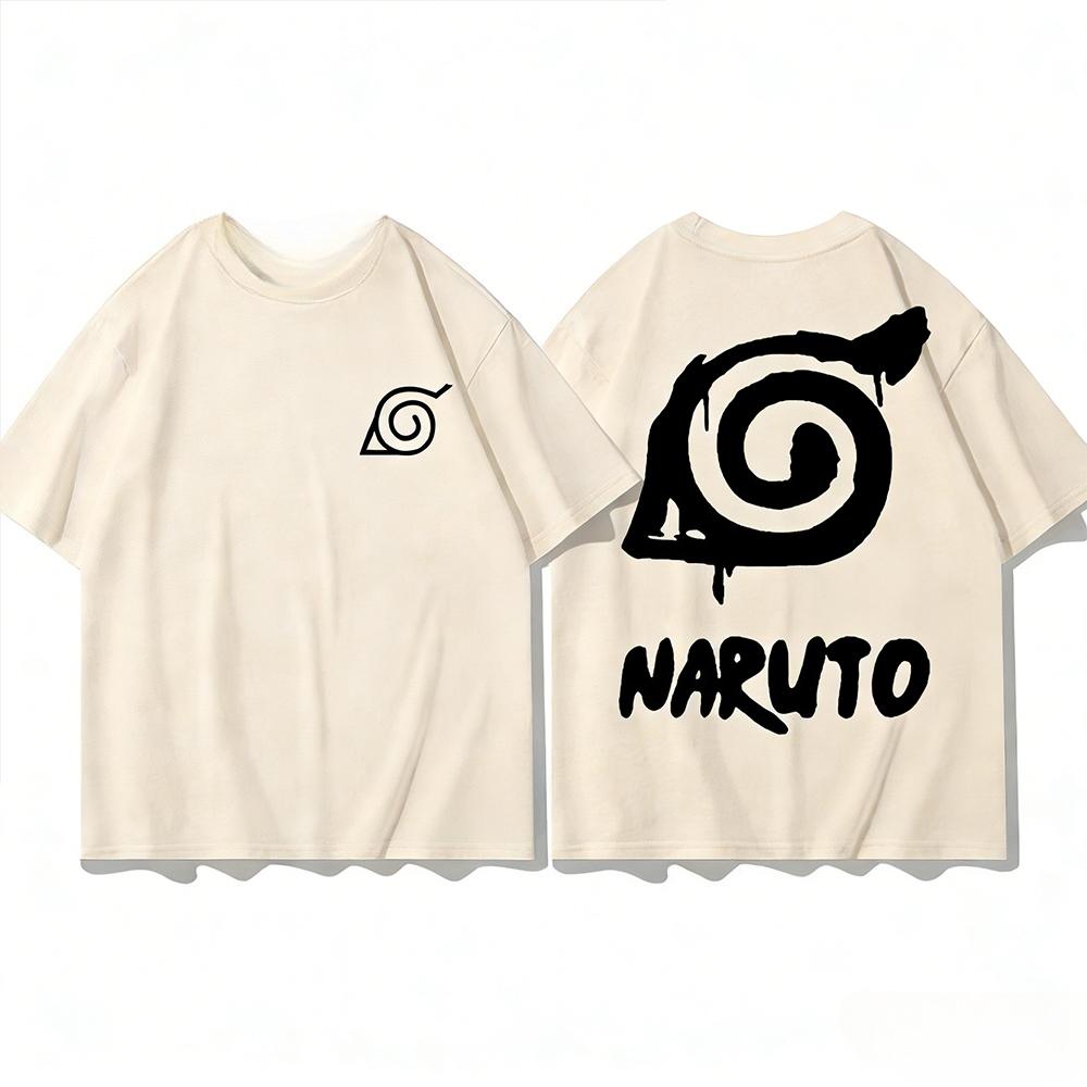 Anime Naruto Print Tops 2026 Summer New T-shirt Unisex Anime Naruto Sports T-shirt