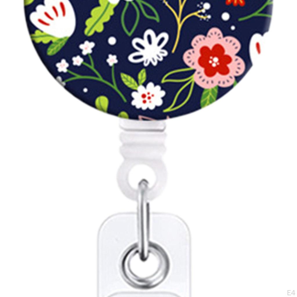 Nurse Retractable Badge Reel Holder ID Name Clip Multipurpose Cute with Alligator Swivel