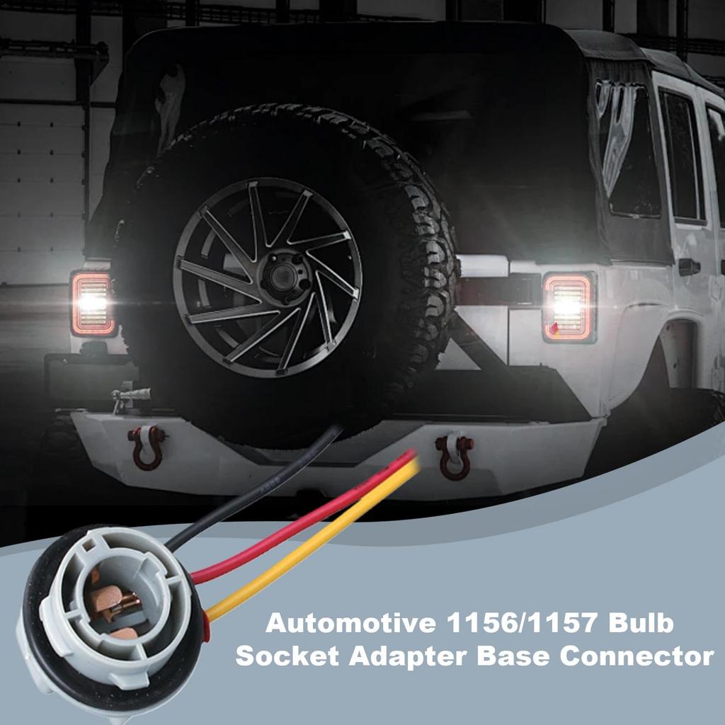 Gevrkjenp LED Socket Bulb, LED Bulb Socket | Car Bulb Socket Auto Brake Bulb