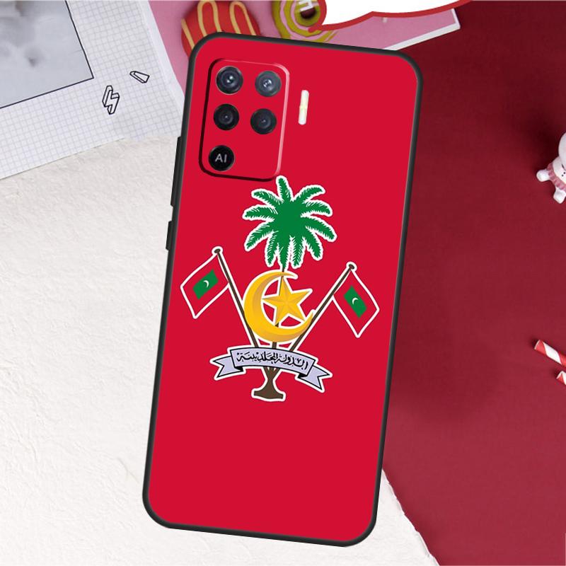 Maldives Flag Case For Oppo A17 A57 A77 A74 A54 A94 A78 A98 A18 A60 A80 A40 A38 A58 A96 A76 A16 A15 A5 Pro