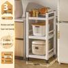 Jmo Multi-layer Microwave Oven Floor-standing Storage Rack with Gap Shelves
