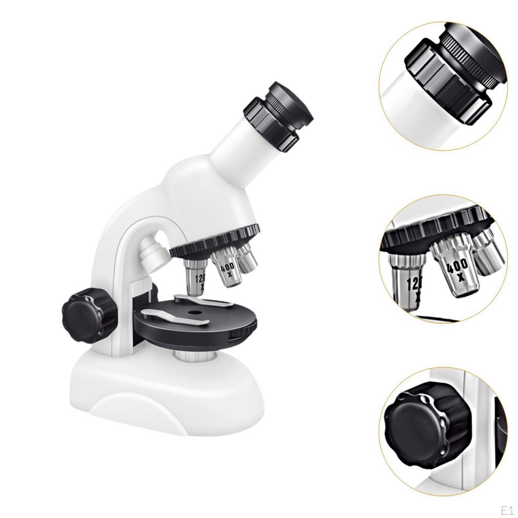 Kids Stem Microscope Biological Experiment Kit 1200x Portable Science Toy for Boys Girls
