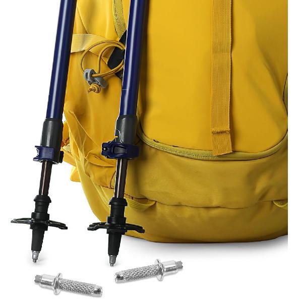 

8 Pack Walking Sticks Tips, Heavy Duty Mountaineering Stick Tips for Trekking Poles Replacement Tungsten Steel Tips Walking Cane Tips for Crutches