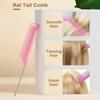 7pcs/set Hair Beauty Accessories Bristle Rat Tail Edge Comb Eyebrow Brush Braiders Ponytail Creator Water Sprayer Styling Set