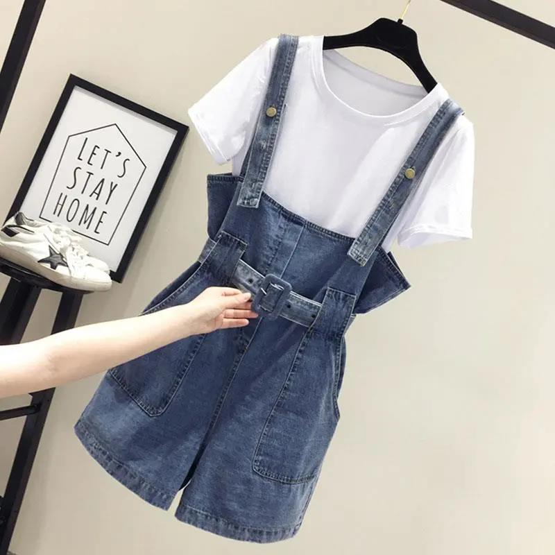 Age-reducing Denim Overalls Spring 