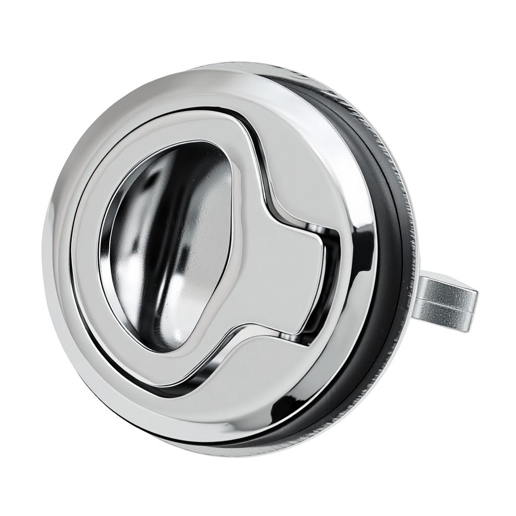 2/4pc Round Flush Pull Slam Latch Hatch Locker Lift Handle Latch Lock Marine Hardware Door Replacement Parts For Boat Yacht Deck