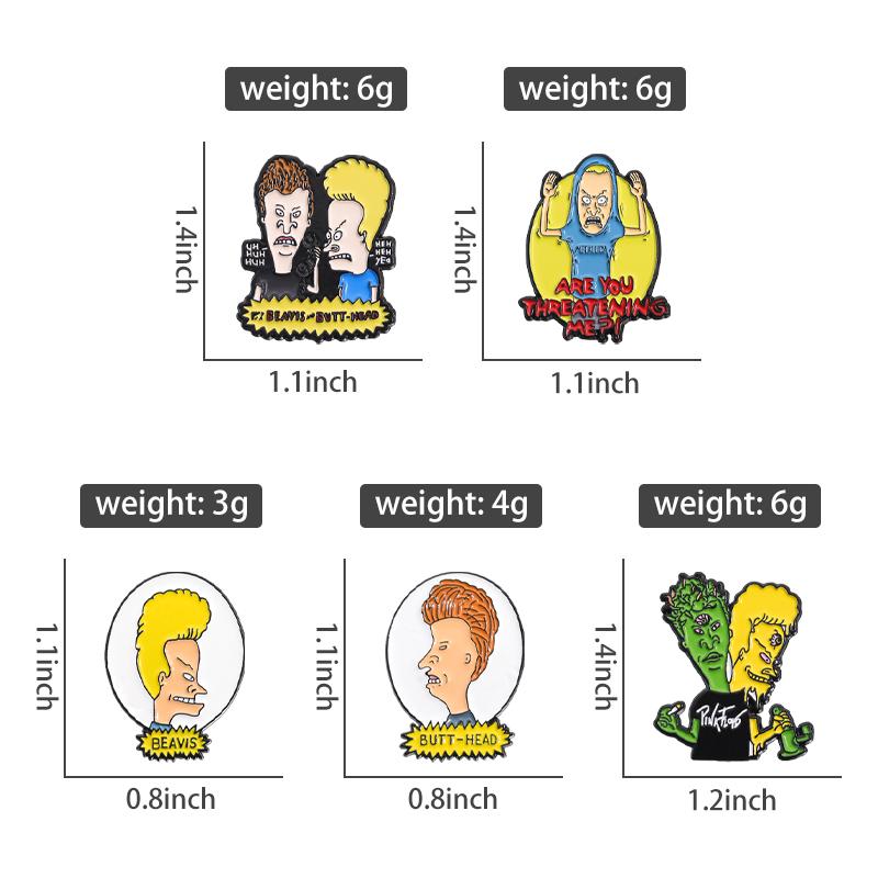 Retro Anime Enamel Pins Custom ARE YOU THREATENING ME?! Brooches Lapel Badges Funny Jewelry Gift for Kids Friends