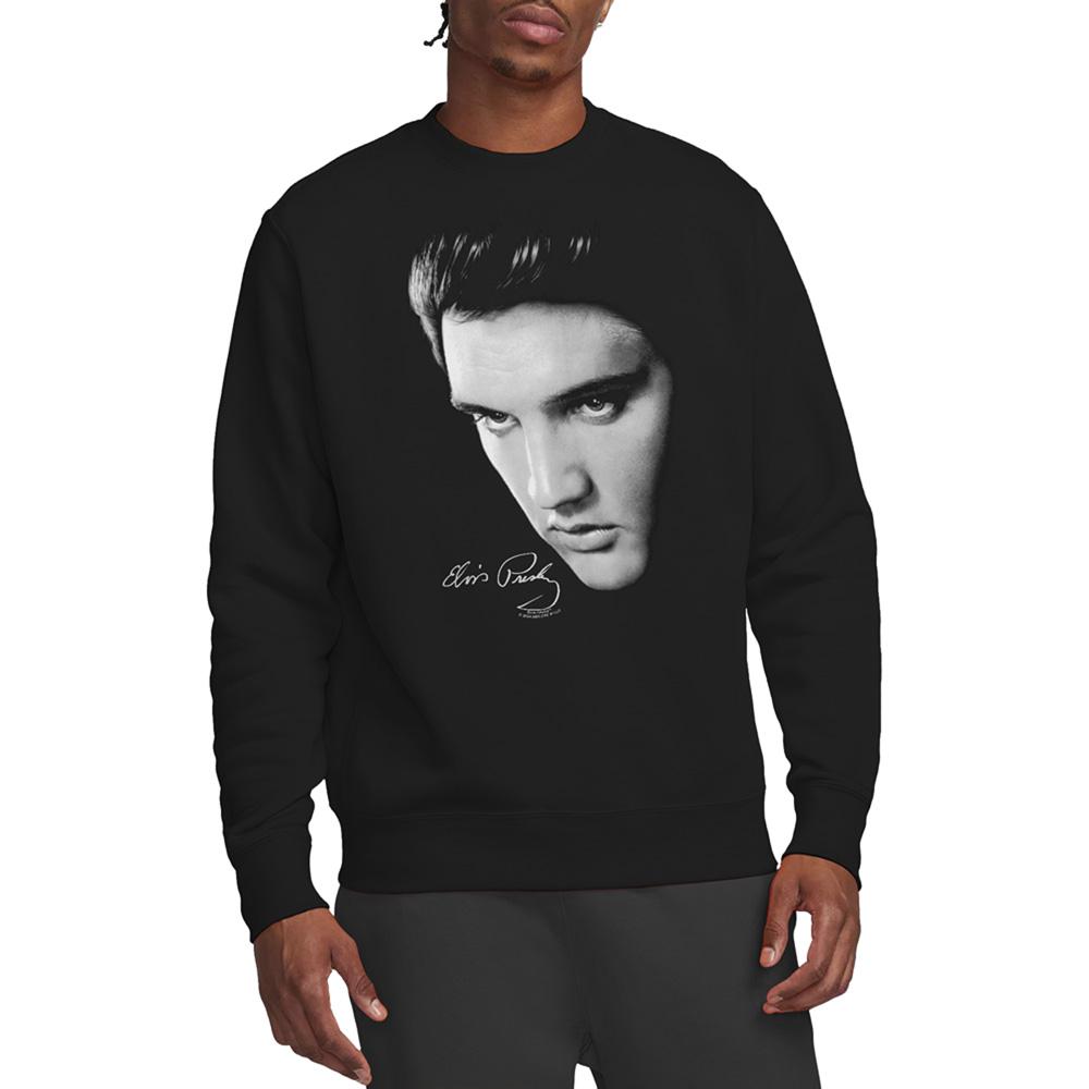 Elvis Presley Unisex Adult Face Sweatshirt