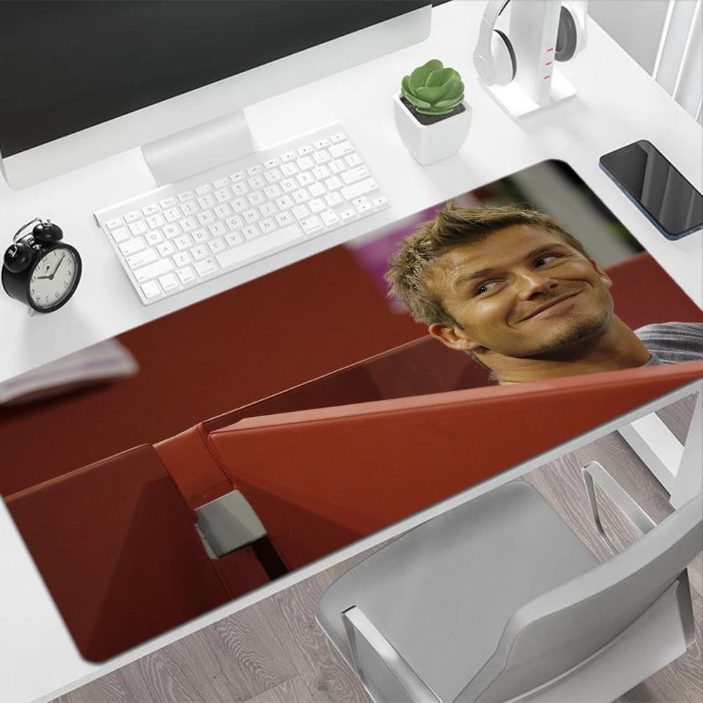 David Beckham Psg Player Large Mouse Pad Keyboard Mat HD Print Desk Pad Non-Slip Rubber Bottom Computer Decor Item Office Use
